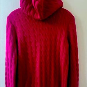 Ralph Lauren XL men red zipper up hoodie